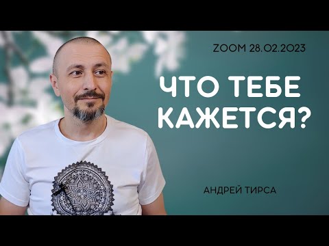 Видео: Что тебе кажется? - Андрей Тирса - Онлайн 28.02.2023. Осознанность. Пробуждение.