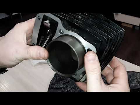 Видео: Мотоцикл 200 кубов проверка состояния деталей ЦПГ 164 двигатель