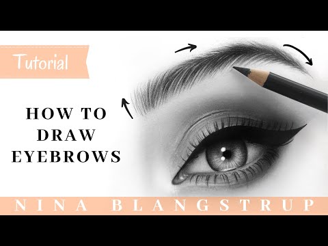 Видео: Как рисовать брови │Пошаговое руководство │Для начинающих