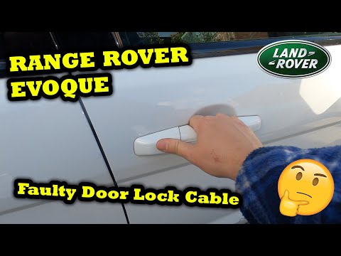 Видео: Внешняя ручка двери Range Rover Evoque L538 не работает — сломанный трос | Снять ручку двери