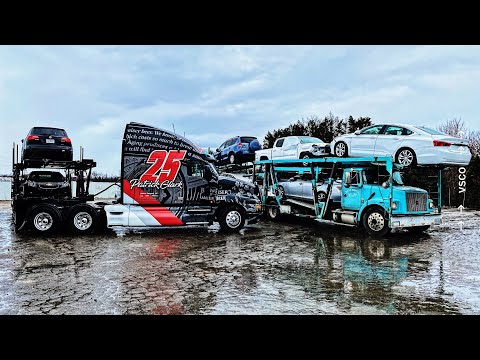 Видео: Дальнобой по США. Рабочие Будни на Автовозе.