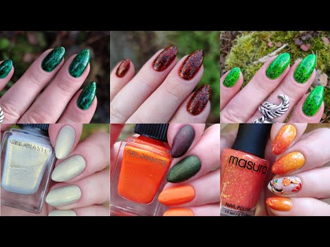 Видео: Маникюры октября 🪴 Masura, Celanaste, Scale lacquer, xDanceSky