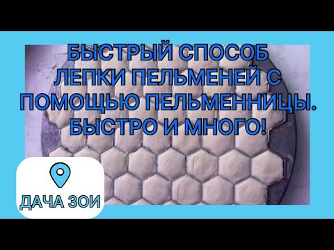 Видео: БЫСТРЫЙ СПОСОБ ЛЕПКИ ПЕЛЬМЕНЕЙ С ПОМОЩЬЮ ПЕЛЬМЕННИЦЫ. БЫСТРО И МНОГО.