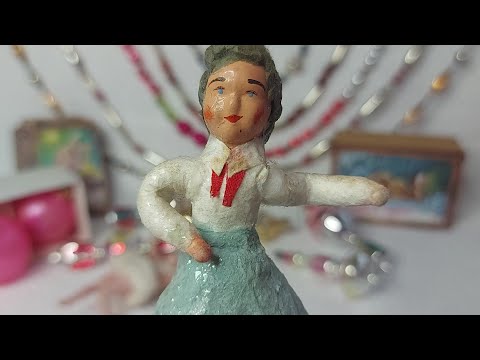 Видео: Редкая ватная игрушка Пионерка. Распаковка 2. Елочные игрушки СССР.