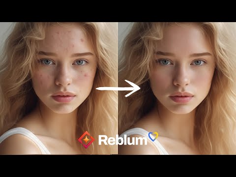 Видео: Ідеальна шкіра в 1 клік? Ретуш фото штучним інтелектом | REBLUM