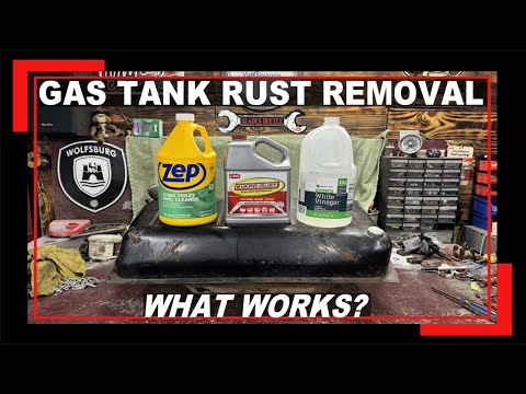 Видео: Удаление ржавчины с бензобака VW Beetle — Как удалить ржавчину — Ремонт и реставрация VW Beetle с...