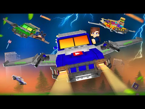 Видео: МАЙНКРАФТ, НО МЕГА ГОНКА АВТОЛЕТОВ!