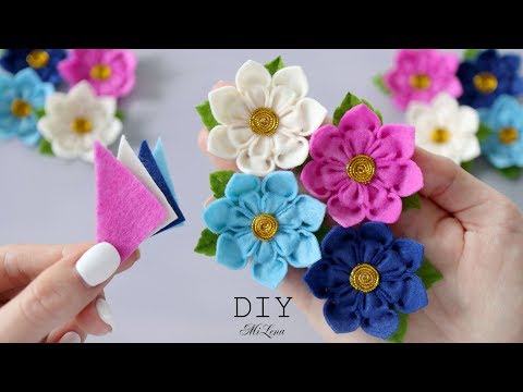 Видео: 🌸 ЦВЕТЫ ИЗ ФЕТРА🌸 Super Easy Felt Flowers 🌸