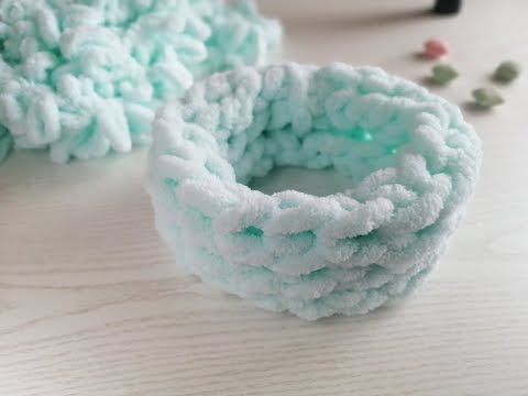 Видео: Пряжа AlizePuffy. Вяжем Снуд Быстрый и простой способ вязания