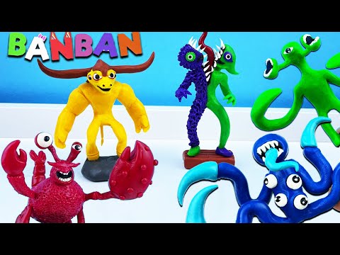 Видео: Фигурки новых Боссов Garten of Banban. Детский Сад Банбан 4 - фигурки из пластилина ▶ Лепка ОК