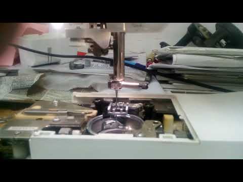 Видео: Brother NV 400. Закрепка, продвижение ткани.