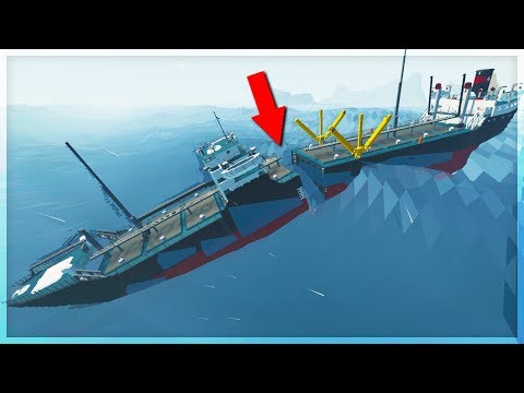 Видео: ЦУНАМИ РАЗРУШАЕТ КОРАБЛЬ ПОПОЛАМ НА ДВЕ ЧАСТИ В STORMWORKS