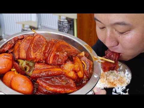 Видео: Mukbang Asmr | 15 кошачий свиной живот как «ручное мясо», жирный, но не жирный!