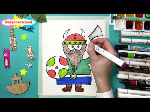 Видео: Викинг рисунок