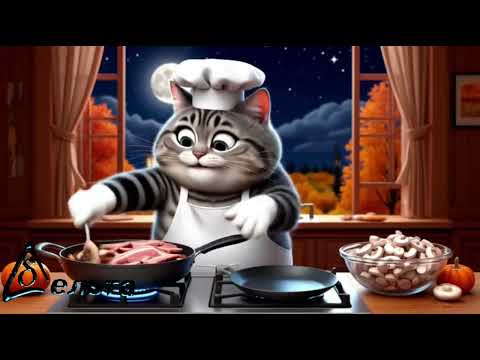 Видео: Рецепты от кота-Маркиза. Хэллоин. Мясо по-Бургундски в тыкве.