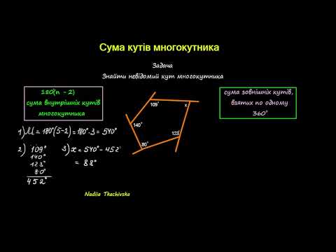 Видео: Репетитор з математики Сума кутів многокутника#нмт2024 #нмтна200 #maths #геометрія