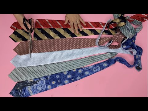 Видео: [DIY] Не выбрасывайте устаревшие галстуки в мусорную корзину.