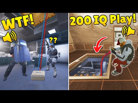 Видео: ТОП +100 САМЫХ УМНЫХ «1000 IQ ИГРЫ» В ИСТОРИИ RAINBOW SIX SIEGE
