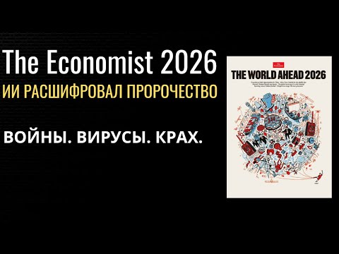 Видео: ИИ расшифровал обложку The Economist 2026 — нас ждёт ужасный год.