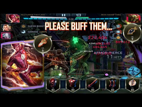Видео: Мультивселенная: одиночные рейды Флэша... | Injustice 2 Mobile