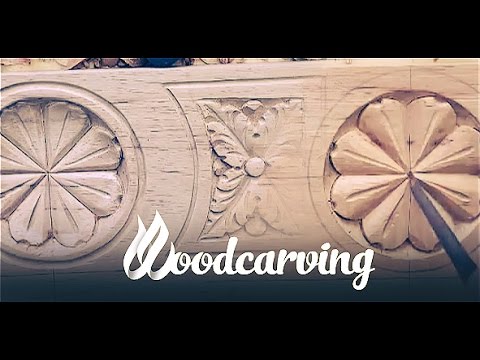 Видео: Woodcarving Baroque Flower Ornament ►► Timelapse Резьба по дереву Орнамент Барокко