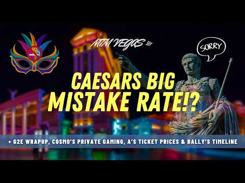 Видео: Большая ошибка Caesars, раскрытие хронологии событий Bally's Vegas, цены на билеты A и стагнация ...