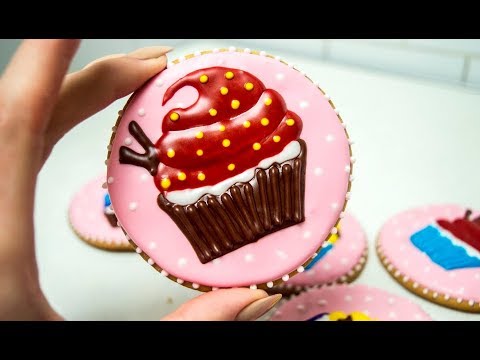 Видео: Роспись пряников глазурью Айсинг