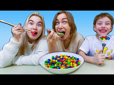 Видео: ЛОЖКА ВИЛКА ПАЛОЧКИ ЧЕЛЛЕНДЖ !