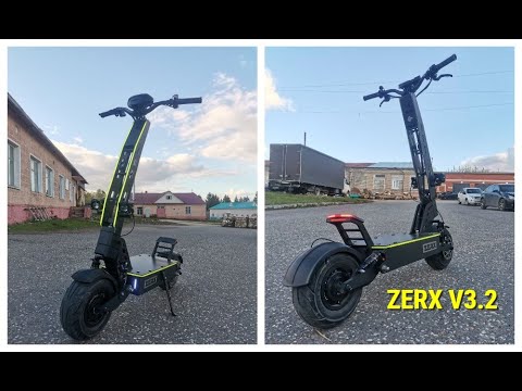 Видео: Электросамокат Zerx 3.2 - призматики EVE, фардрайверы, новая рулевая