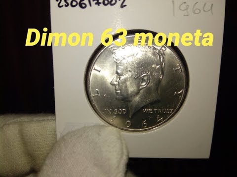Видео: Монета 50 центов США 1964 года / Kennedy Half Dollar