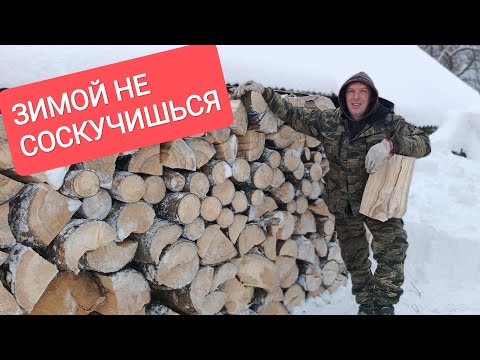 Видео: Ищем дрова под снегом. Дом как у Деда Мороза и Санта Клауса