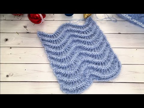 Видео: Шарф крючком "Рельефный"//Crochet scarf "Embossed"