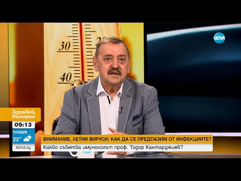 Видео: Екстремни жеги, летни вируси и хепатит: Съвети от професор Кантарджиев