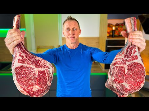 Видео: Сочный Стейк Томагавк Средней Прожарки Приготовленный На Гриле! Как приготовить стейк?