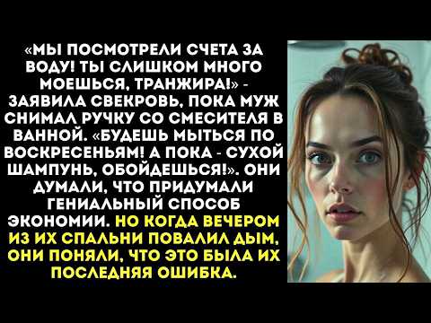 Видео: «Зачем тебе душ, Ты не работаешь!» — муж со свекровью запретили мне мыться чаще раза в неделю.