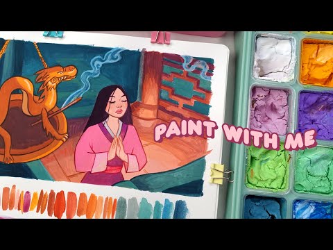 Видео: ИЗУЧЕНИЕ СКРИНШОПА МУЛАН ✸ Использование желейной гуаши