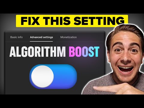 Видео: Алгоритм YouTube не продвигает ваши видео? ИЗМЕНИТЕ ЭТУ НАСТРОЙКУ, ЧТОБЫ РАЗВИВАТЬСЯ БЫСТРЕЕ!