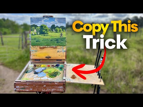 Видео: Мой секрет смешивания реалистичных оттенков зелени на открытом воздухе