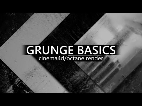 Видео: Grunge basics (потертости, ржавчина, пыль) в Cinema4D/Octane Render
