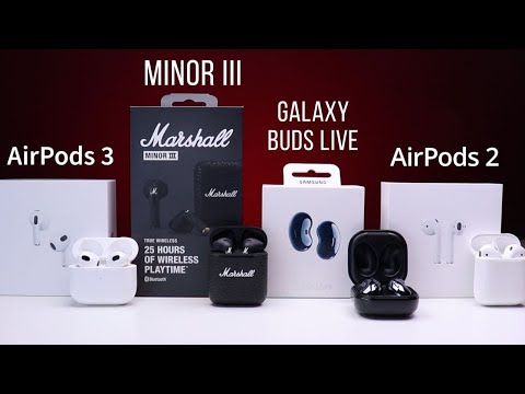 Видео: Marshall MINOR 3, AirPods 3, AirPods 2 или Samsung Galaxy buds live | Какие вкладыши выбрать?