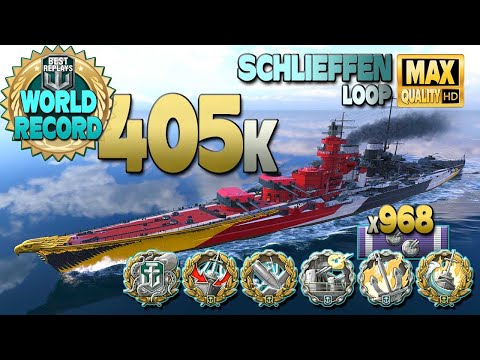Видео: Шлиффен: захватывающая игра и мировой рекорд повреждений - World of Warships