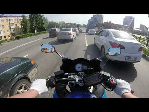 Видео: GSX650F по трассе и в городе Сузлюка