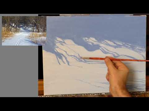 Видео: Зимний Пейзаж Маслом Мастер Класс – Юрий Клапоух (2018)