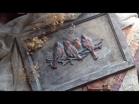 Видео: декоративное панно