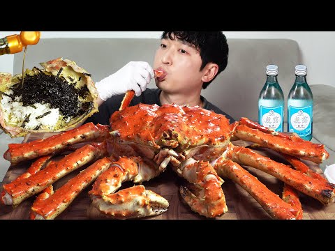 Видео: Гигантский королевский краб!🦀 MUKBANG REALSOUND ASMR EatingSHOW