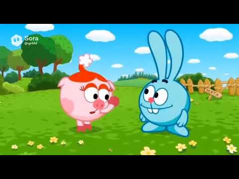 Видео: Смешарики, но эпизод сделан ИИ