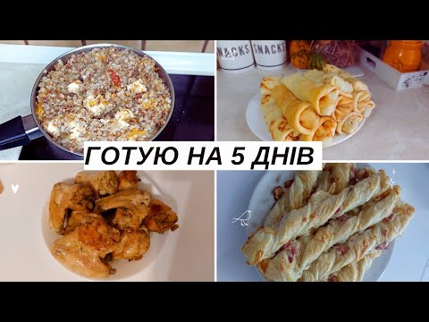 Видео: ГОТУЮ НА 5 ДНІВ / ГАРЯЧІ СТРАВИ / Легко та швидко