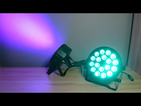 Видео: Сценический прожектор светильник LED PAR 18x12w