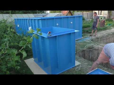 Видео: Полипропиленовый бассейн с римской лестницей