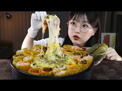 Видео: АСМР ЕДА Каннеллони с фаршем и креветками🍝 | MUKBANG